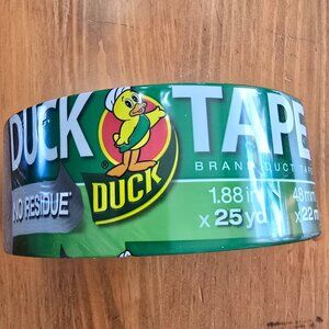 New Roll No Residue Duck Brand Duct Tape Gray Color 1.88 Inch X 25 Yd